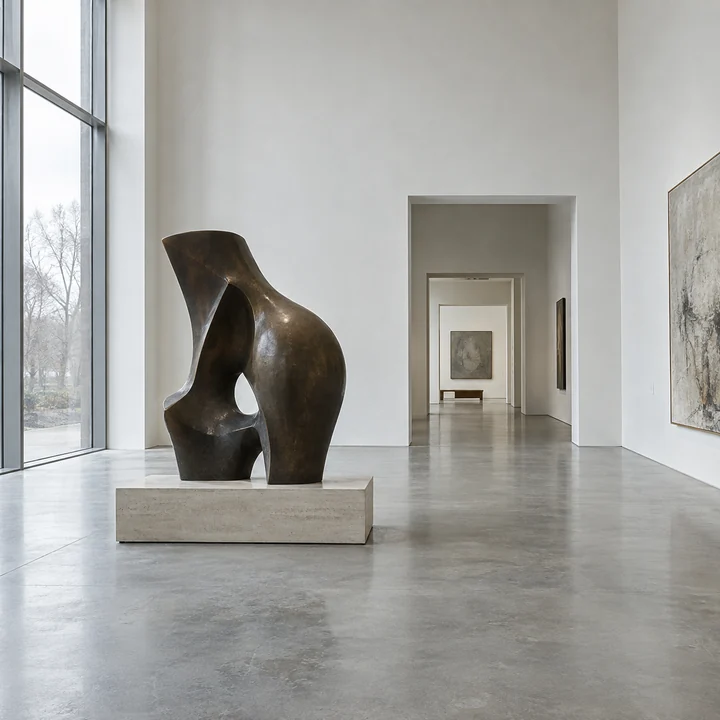 Ein Museumssaal mit sanftem Tageslicht