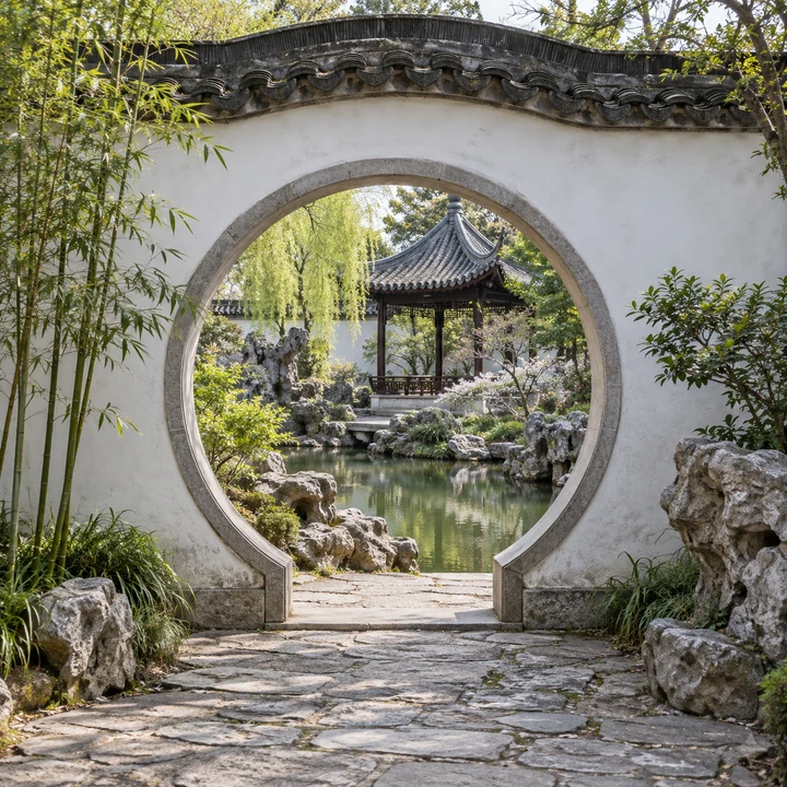 可欣賞植栽與園路的歷史庭園景觀